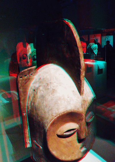 louvre, relief, 3d, anaglyph, museum, muse, branly, africa, afrique, sculpture, art